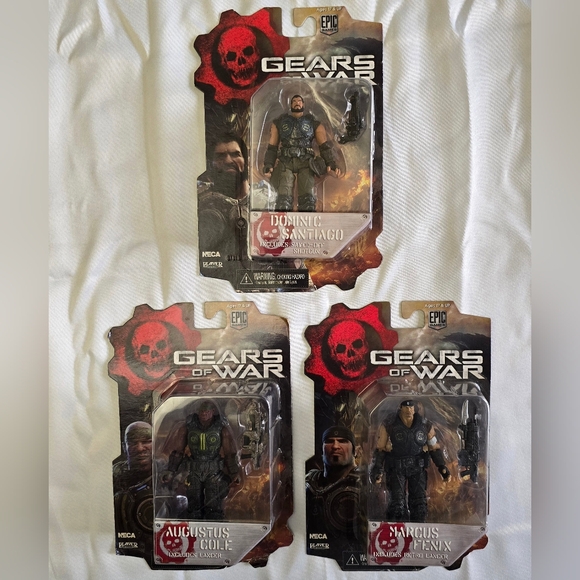 NECA Gears Of War Mini Figures Series 2 Marcus Dom Cole Full Series